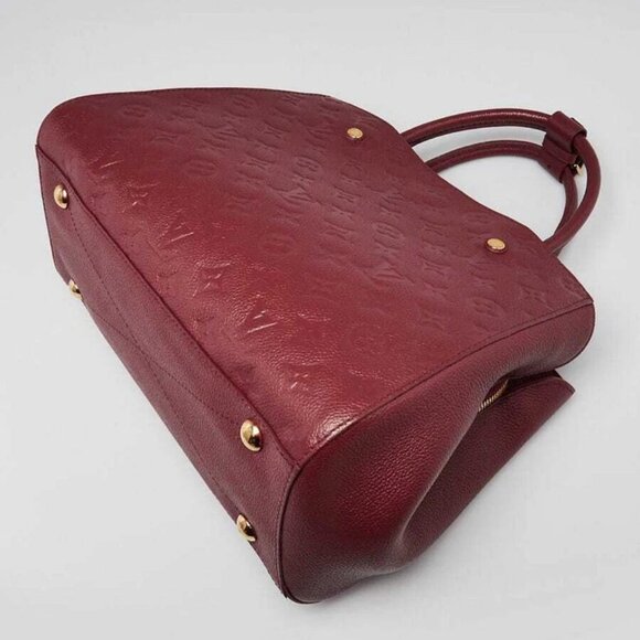 Louis Vuitton Aurore Monogram Empreinte Leather Montaigne MM Bag w/o Strap - Picture 3 of 12